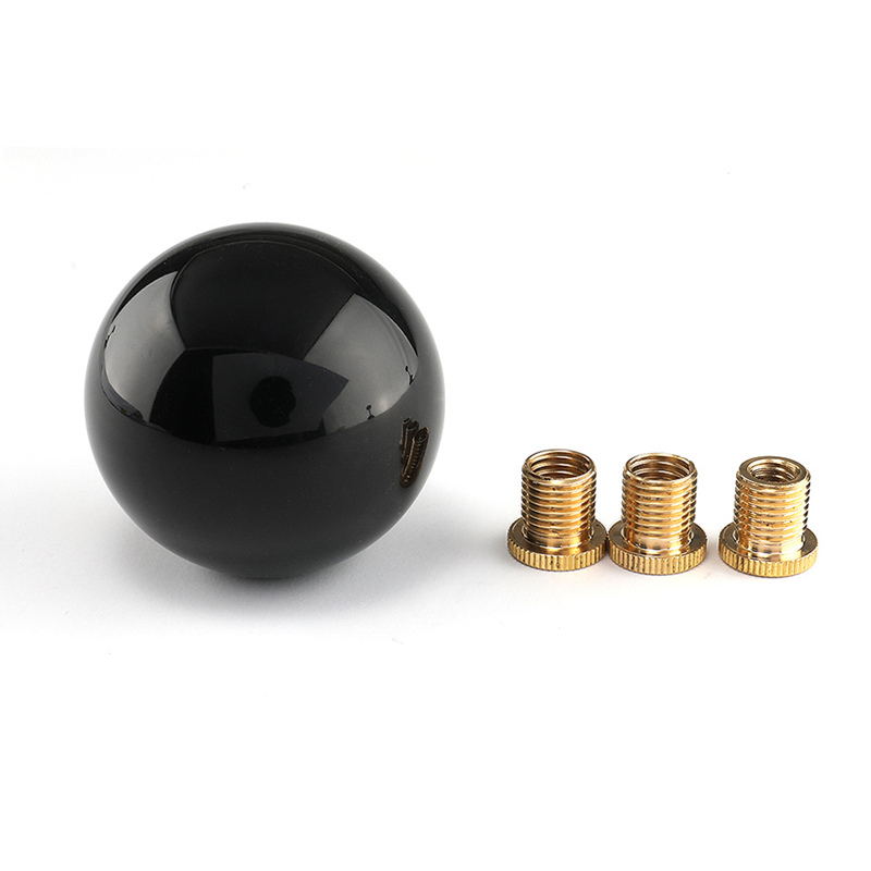 Acrylic ball shift knob with 3 adapters