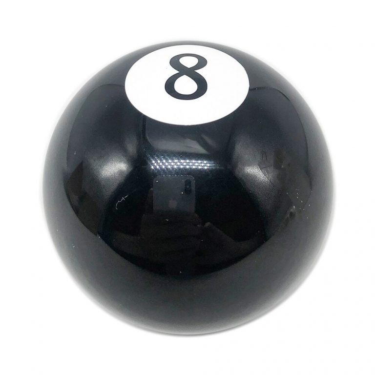Black 8 Ball Shift Knob Universal Vehicle Gear Shift Lever Round Ball