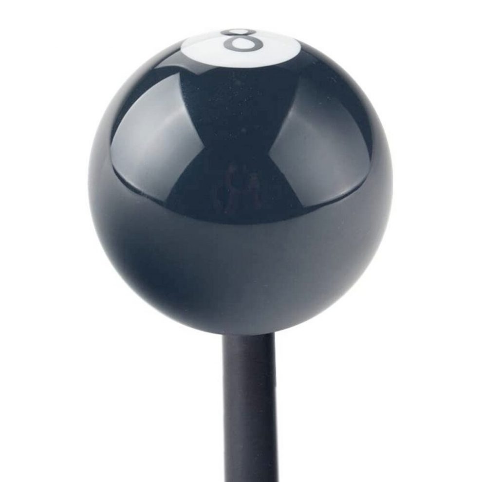 Black 8 Ball Shift Knob Universal Vehicle Gear Shift Lever Round Ball