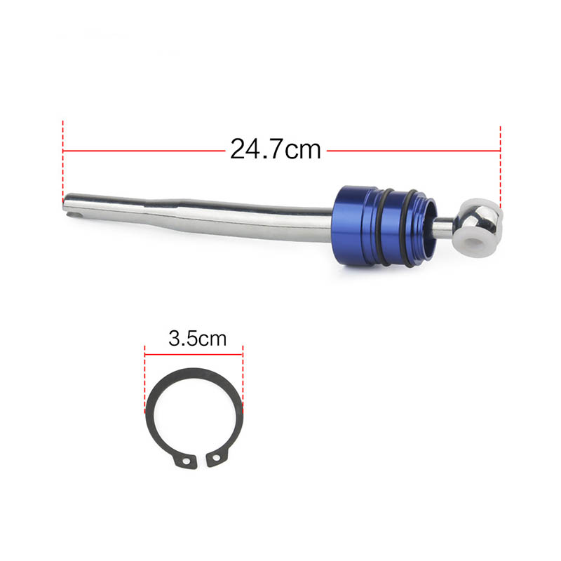 blue manual shift stick size