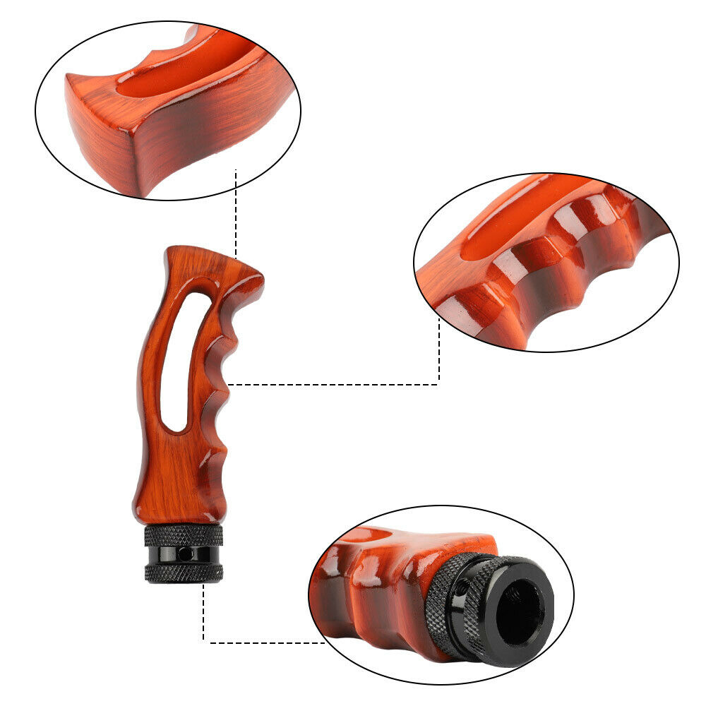 Universal Carbon Fiber Pistol Grip Shift Knob – Manual Transmission (Aluminum & Resin)