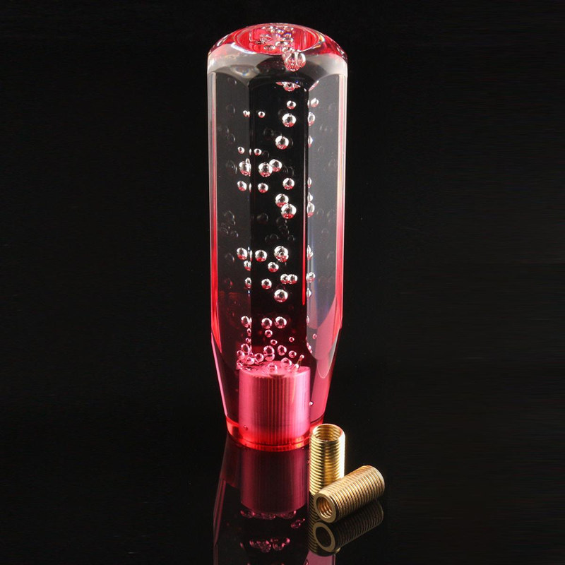 transparent white pink JDM Bubble Shift Knob Pink