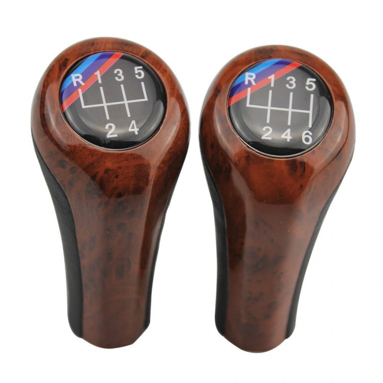 High Quality 5 / 6 Speed Wood Grain Shift Knob For BMW 1356 Series X1 X3 X5