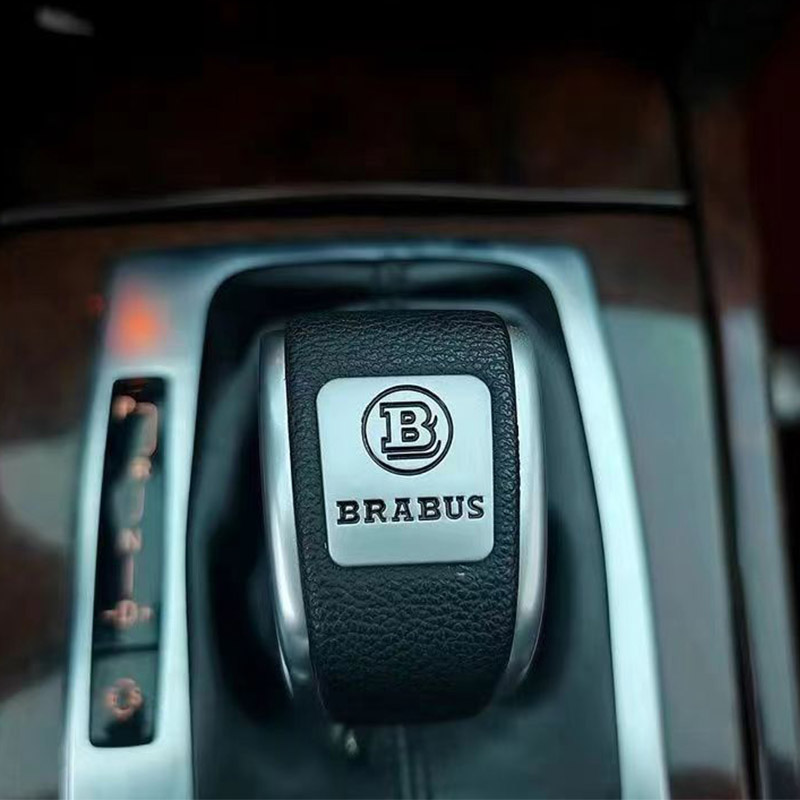 Barbus logo benz shift knob universal