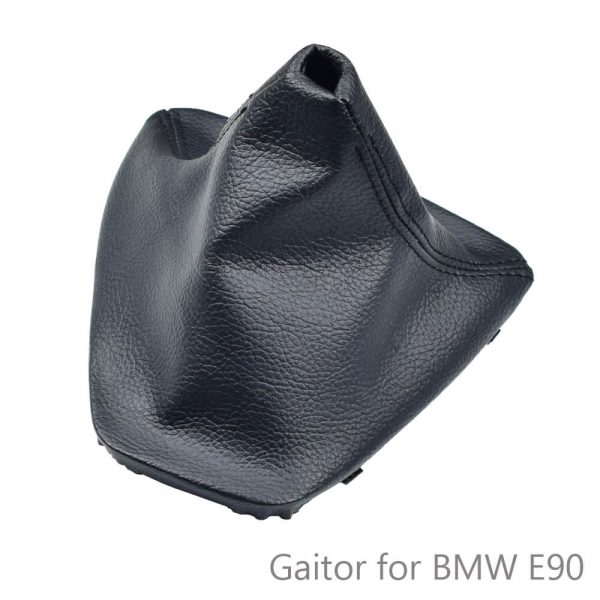thumbnail image 2 of Pieliz Gray PU Leather Automatic Shift Boot Cover For 2001-2009 Mercedes-Benz C-Class 2 of 6