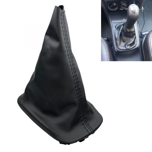 5/6 Speed Black PU Leather Gear Shift Knob Gaiter Boot for Skoda Octavia MK1 A4 1997-2011 - Image 2