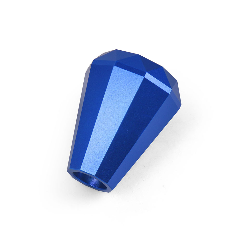 Aluminium Diamond Schaltknauf Blau (3)
