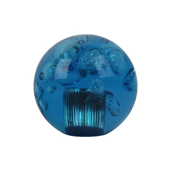 Blue ball bubble shift knob