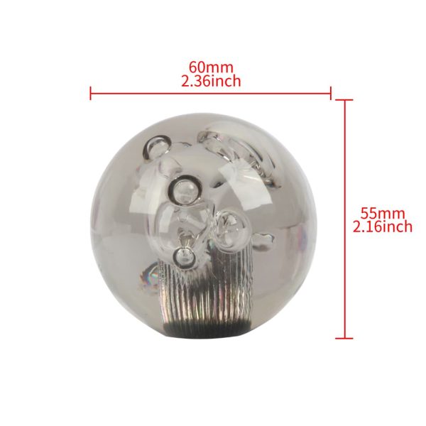 Grey ball bubble shift knob