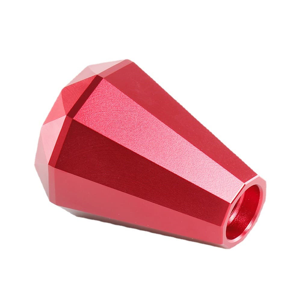 aluminum diamond shift knob red color