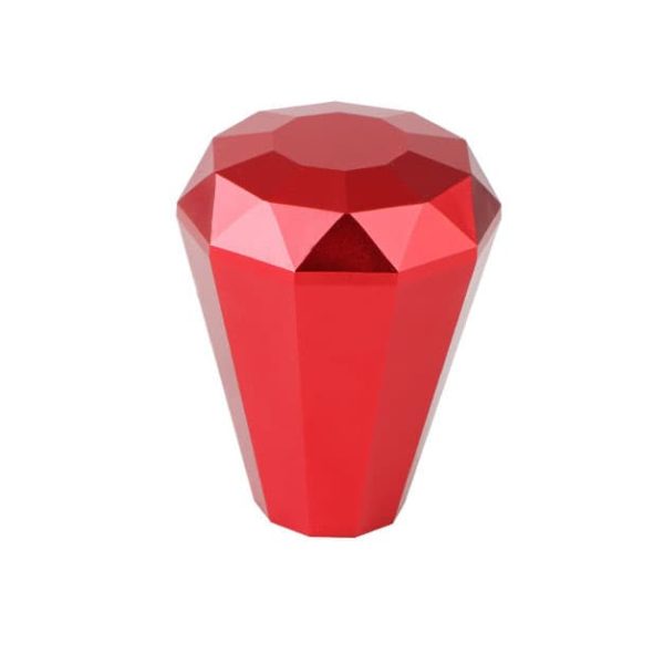 aluminum diamond shift knob red