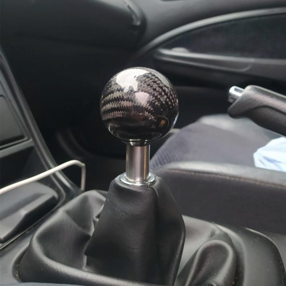 black carbon fiber shift knob ball