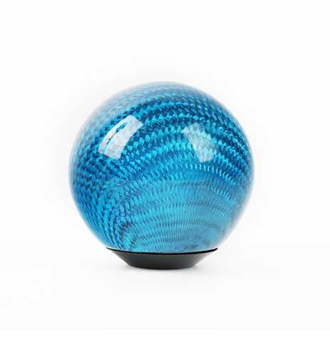 blue carbon fiber ball shift knob (2)