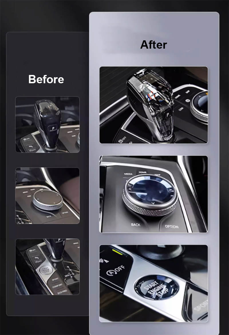 bmw crystal gear shift installation