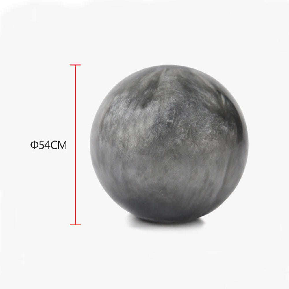 grau marmorierter Kugelschaltknopf Größe