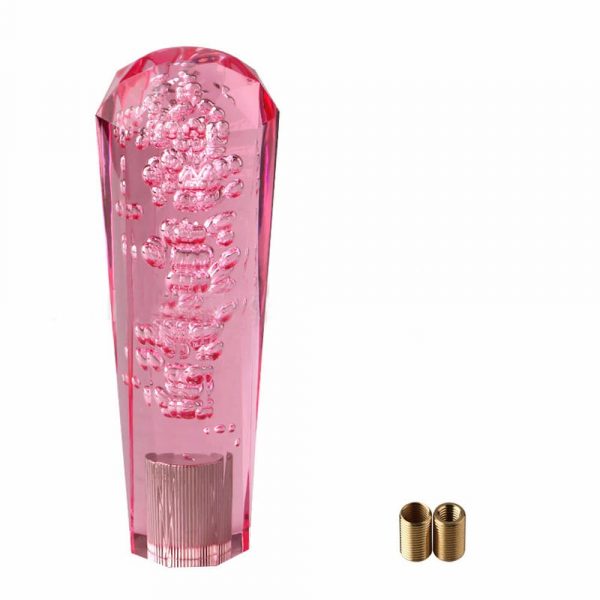 pink crystal bubble shift knob