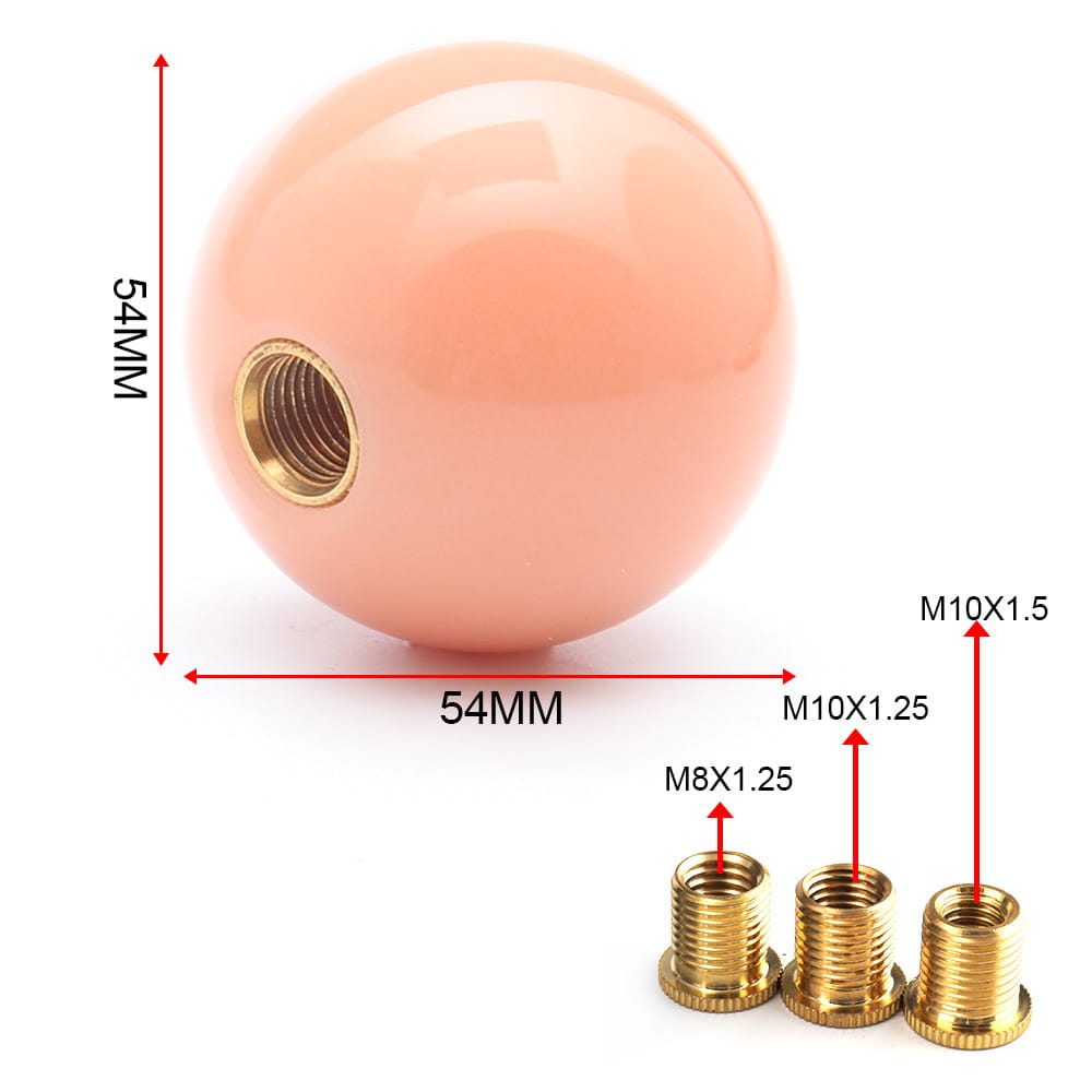 pink luminous shift knob size