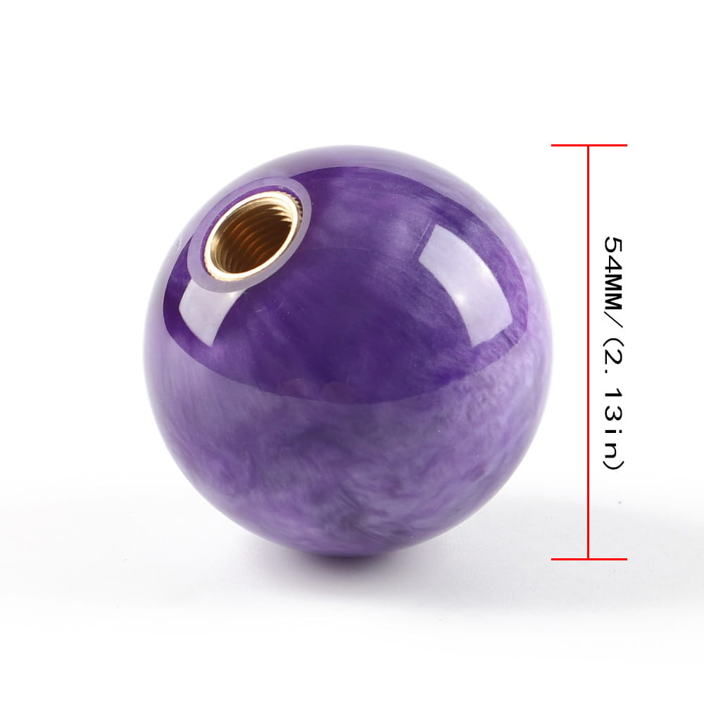 purple marble shift knob size
