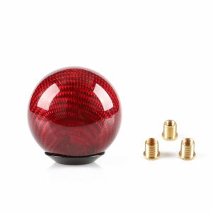 red carbon fiber shift knob