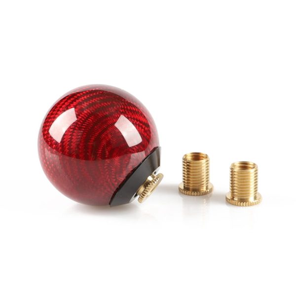red carbon fiber shifter knob ball