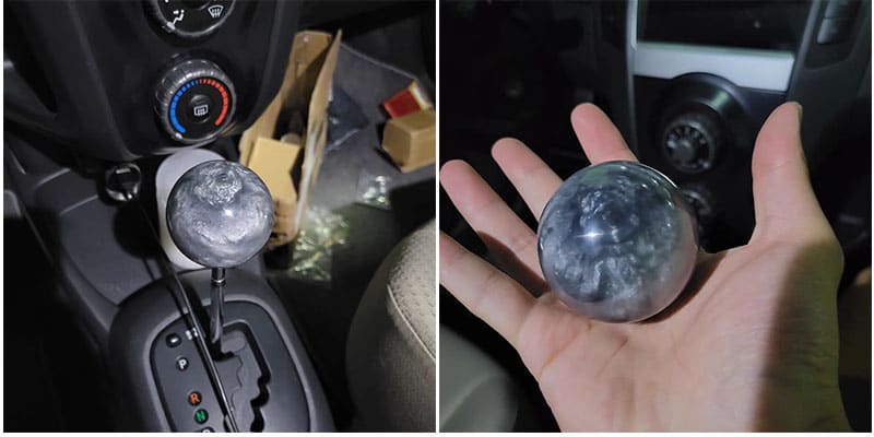 use gray marble ball shift knob