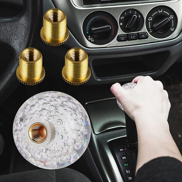 Custom JDM Transparent Ball Acrylic Shift Knob with Bubble Coolshiftknob