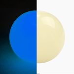 white blue luminous ball