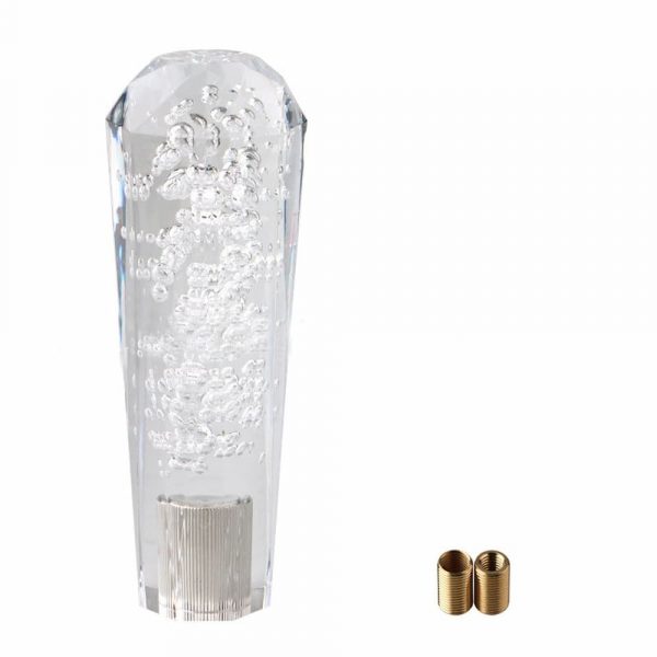 white crystal bubble shift knob