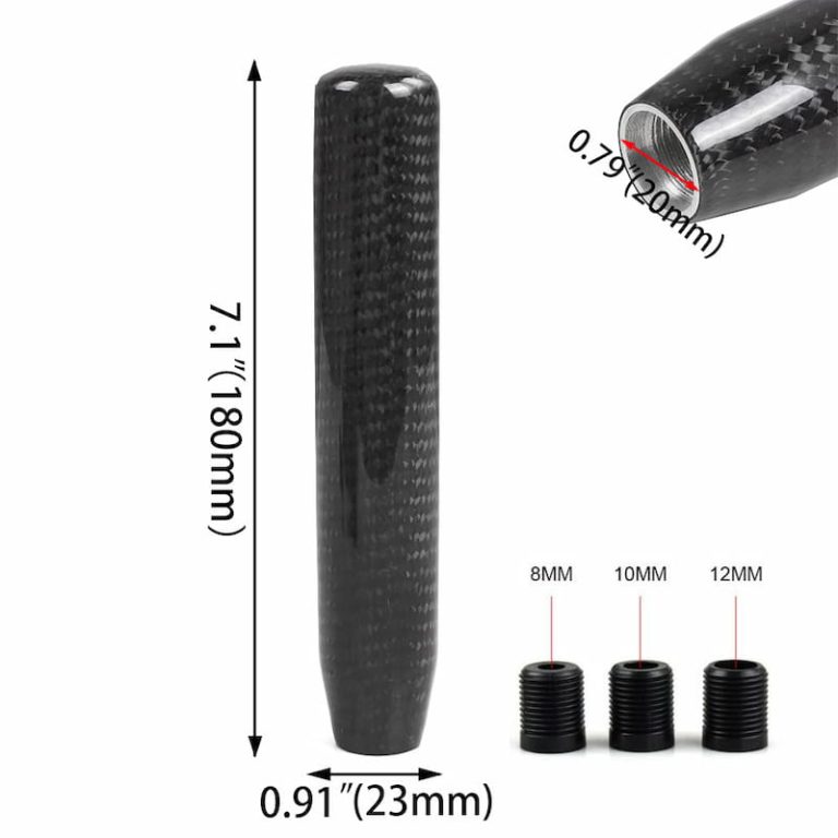Racing 130mm 180mm Long Weighted Carbon Fiber Shift Knob Coolshiftknob