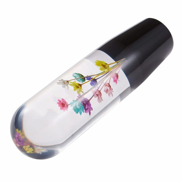 JDM Crystal Real Flower Shift Knob size