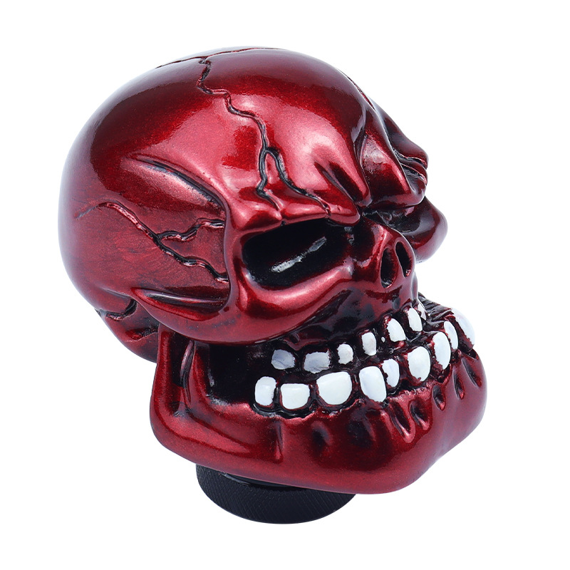 big tooth skull shift knobs Red