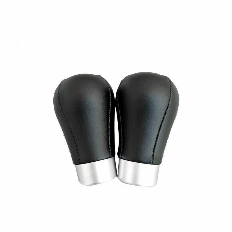 bmw manual shift knob black leather (2)