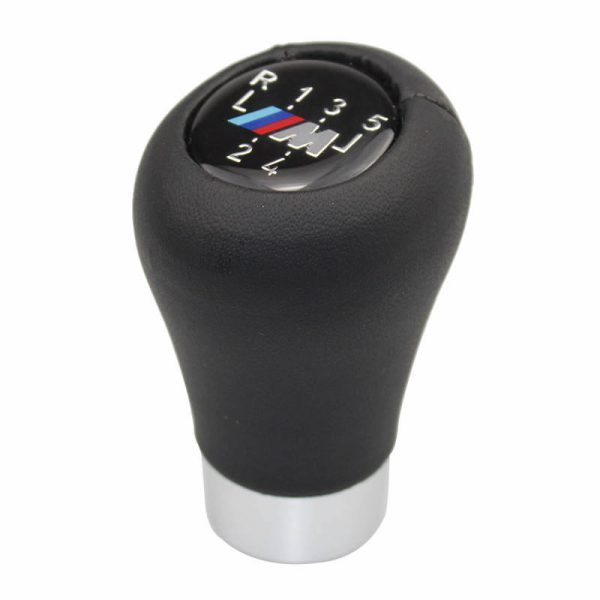 bmw manual shift knob black leather 5 speed