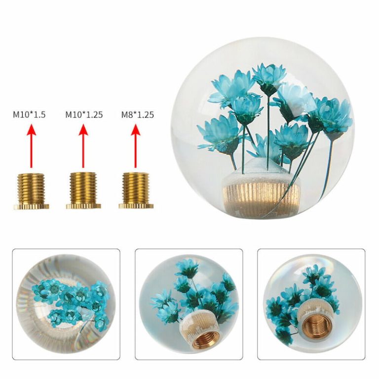 Universal JDM Crystal Floral Shift Knob Ball Coolshiftknobs