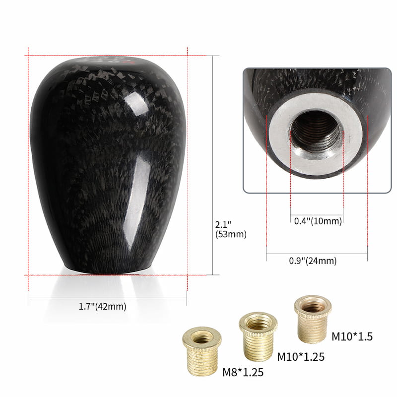 oval carbon fiber shift knob