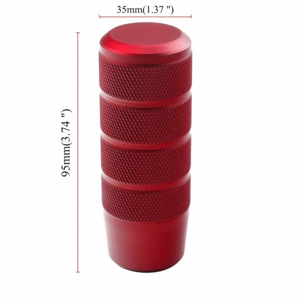 red non slip weighted shift knob size