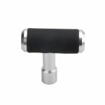 t handle shift knob silver
