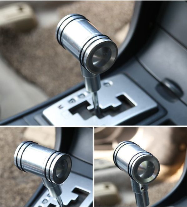 weighted aircraft joystick shift knob sliver