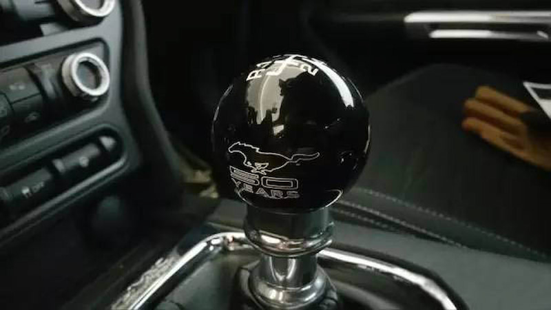 black mustang 50th shift knob