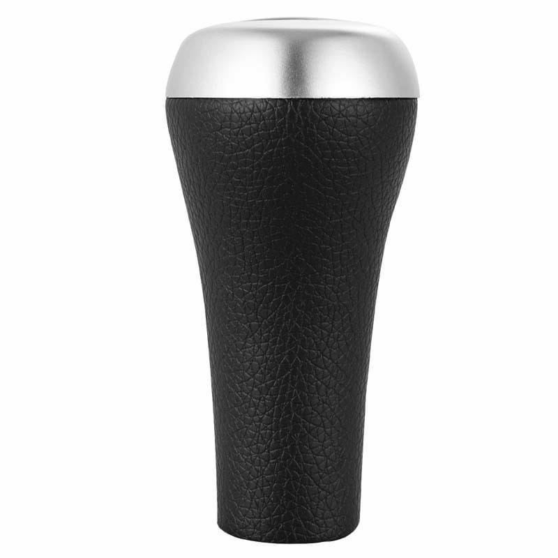 matte silver gear stick shift knob back