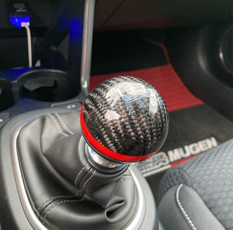 mugen carbon fiber shift knob install