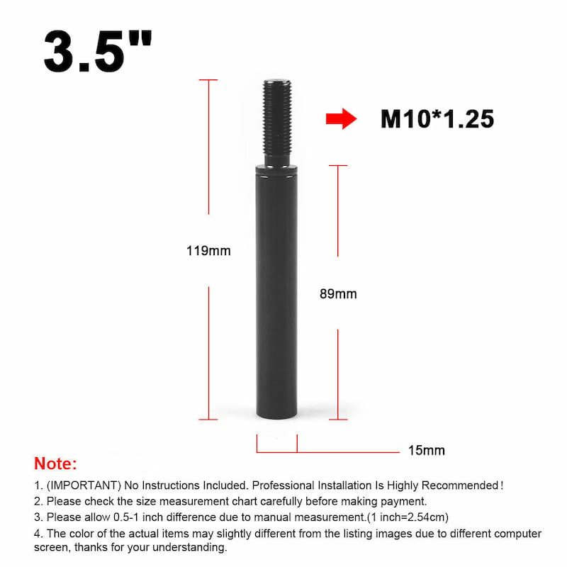 3.5 inch shifter extension