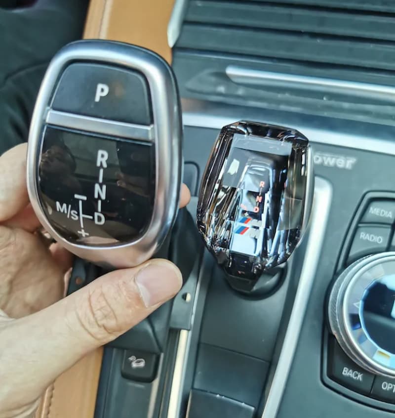 bmw orginal shifter vs crystal shifter