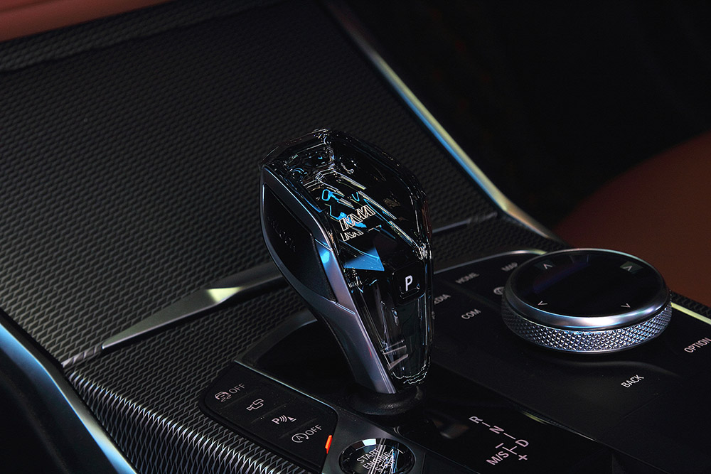 BMW Crystal Gear Knob M at night BMW Crystal Gear Knob M at night