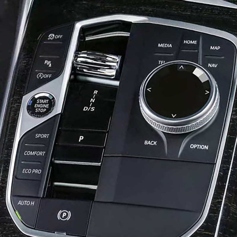 Glass selector start button