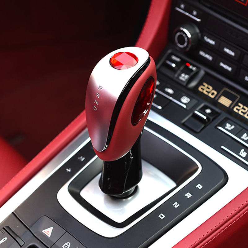 Red Porsche Crystal Shift Knob Macan 718 Red Porsche Crystal Shift Knob Macan 718