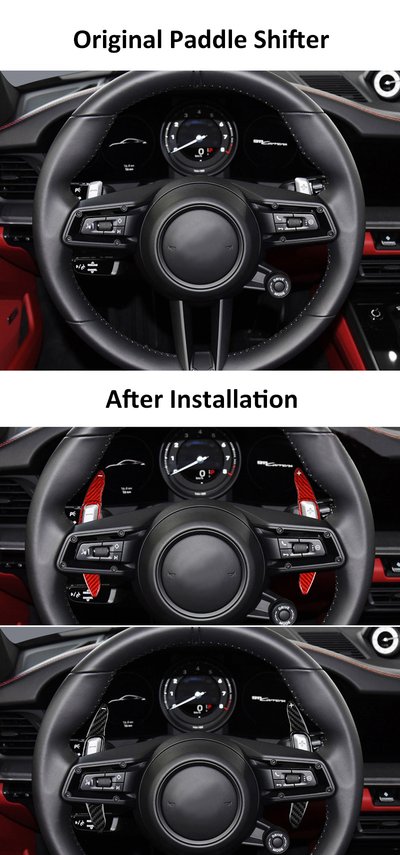 original paddle shifter vs carbon fiber paddle shifter