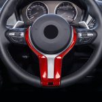 Carbon fiber steering wheel trim