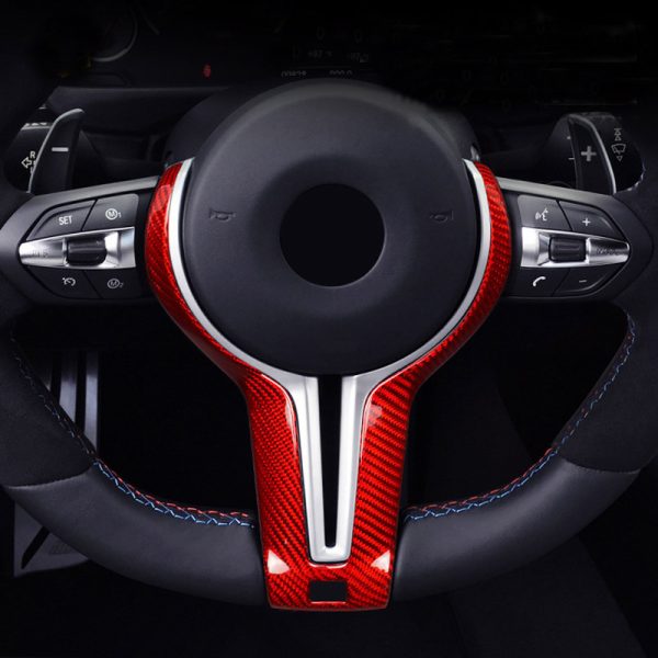 bmw carbon steering wheel trim