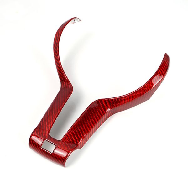 red carbon Steering Wheel trim